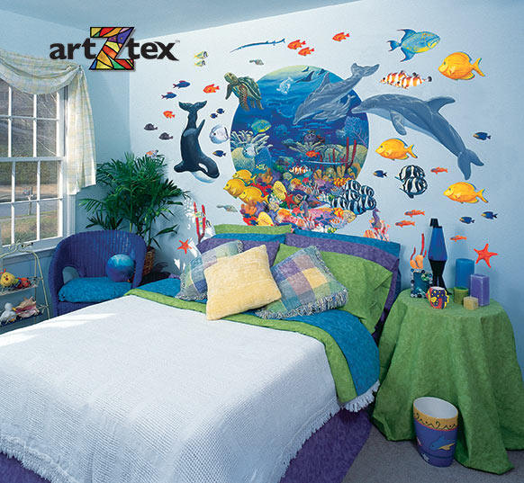 Under The Sea Mural Z20263 Room Setting