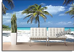 Twisted Palm Peel & Stick Canvas Wall Mural