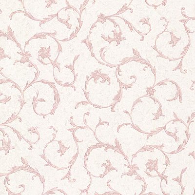 Clover Pink Acanthus Scroll Wallpaper