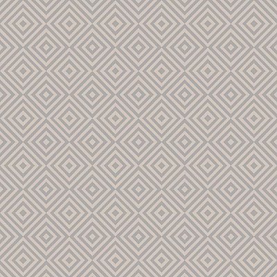Metropolitan Grey Geometric Diamond Wallpaper