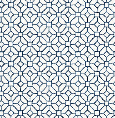 Gigi Navy Geometric Wallpaper