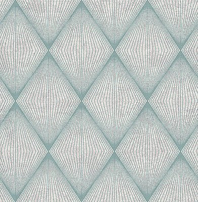 Enlightenment Blue Diamond Geometric Wallpaper