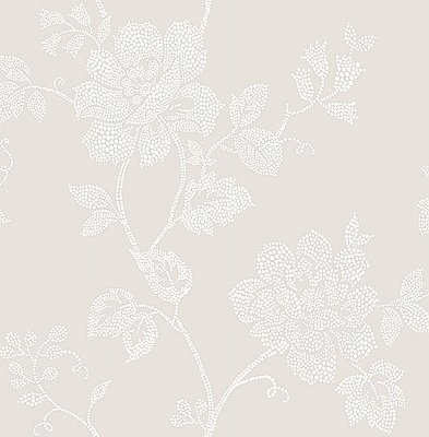 Leonardo Grey Floral Wallpaper