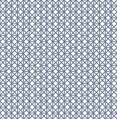 Lisbeth Blue Geometric Lattice Wallpaper