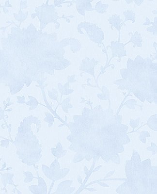Avens Light Blue Floral Wallpaper