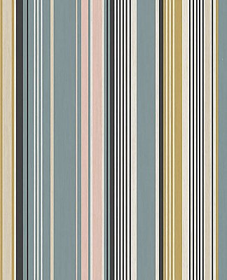Svea Multicolor Stripe Wallpaper