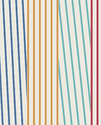 Maryam Multicolor Modern Stripe Wallpaper