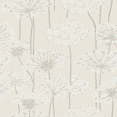 Ingrid Beige Dandelion Meadow Wallpaper