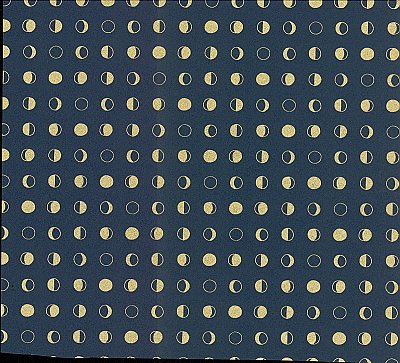 Lunar Wallpaper - Navy/Gold