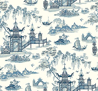 Peaceful Temple Removable Wallpaper