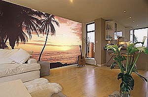 Hawaiian Sunset Mural C381