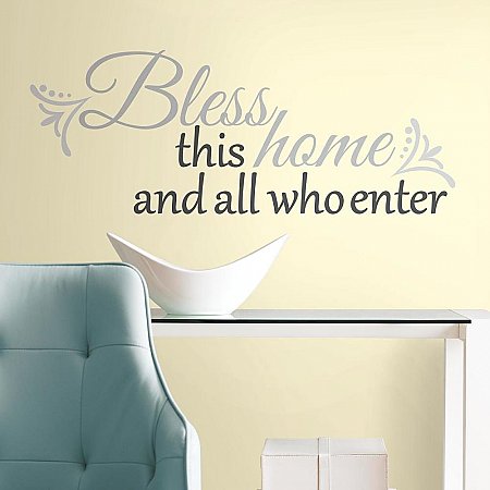 BLESS THIS HOME PEEL & STICK WALL DECALS