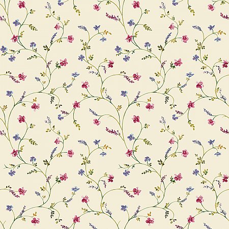 Country Floral Trail Wallpaper