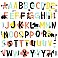 TRIBAL ALPHABET PEEL AND STICK WALL DECALS