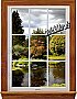 Serenity Lake Window 1-Piece Peel and Stick Canvas Wall Mural