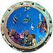 Undersea Porthole #2 Peel and Stick Canvas Wall Mural