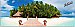 Mirihi Island Panoramic One-piece Peel & Stick Canvas Wall Mural