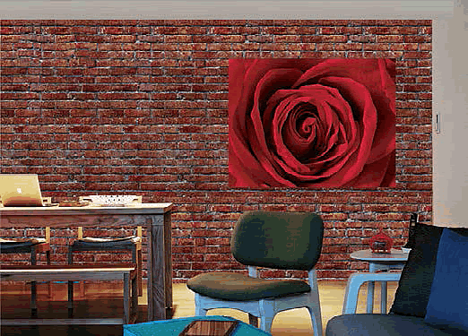 Red Brick Wall Wall Mural DS8097