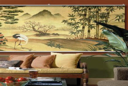 Oriental Landscape Wall Mural |Minute Murals |The Mural Store