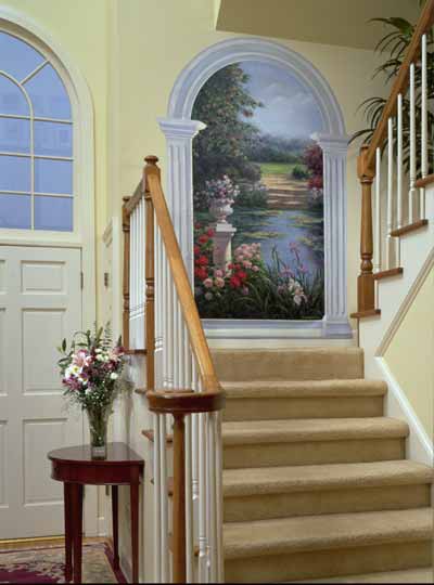 Garden View Wall Mural Roomsetting