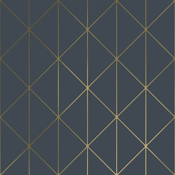 Diamonds Navy Geometric Wallpaper |Wallpaper And Borders |The Mural Store