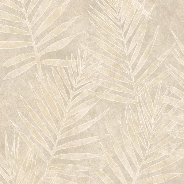 Grand Palms Cream Leaves Wallpaper |Wallpaper And Borders |The Mural Store