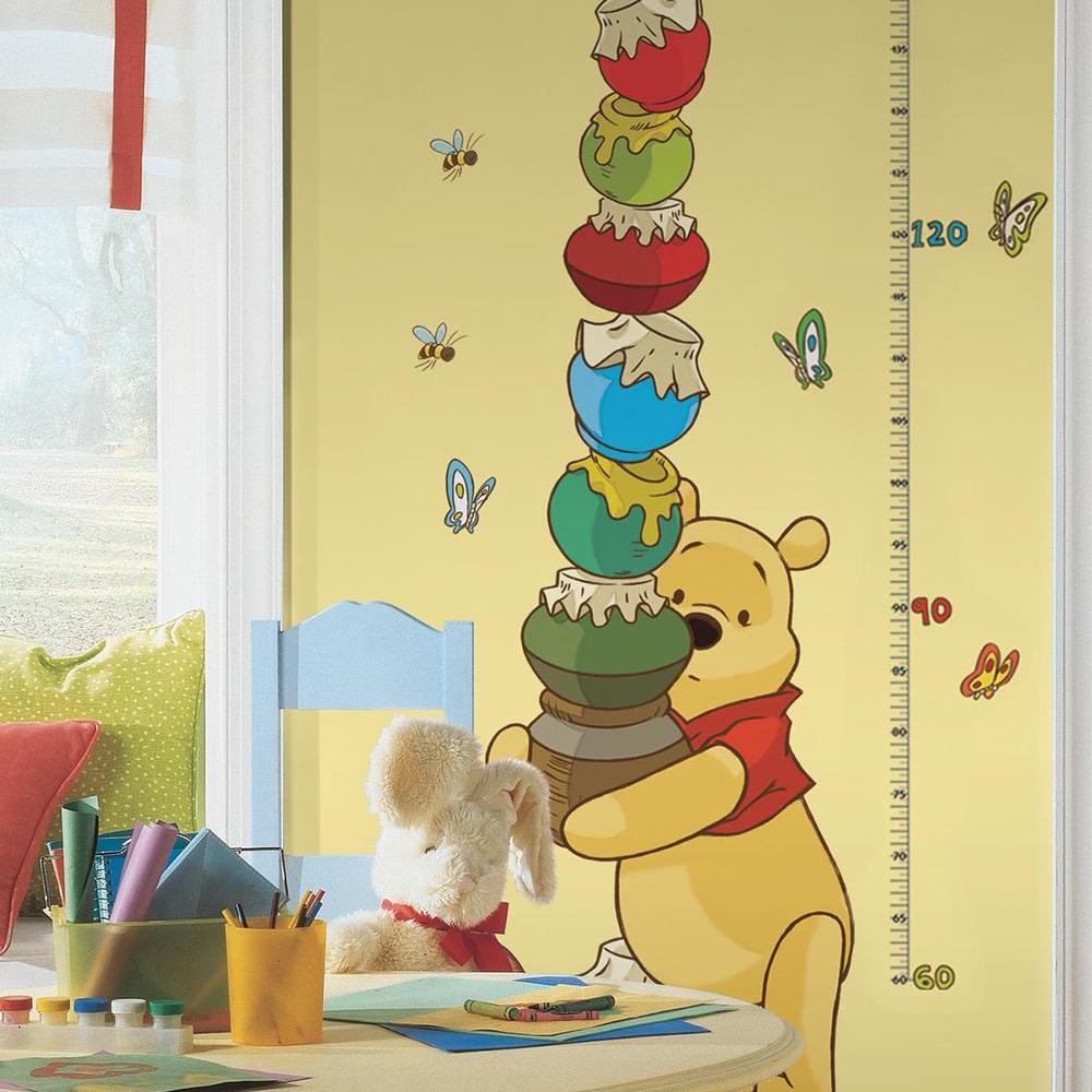 WINNIE THE POOH - POOH & FRIENDS PEEL AND STICK METRIC GROWTH CHART ...