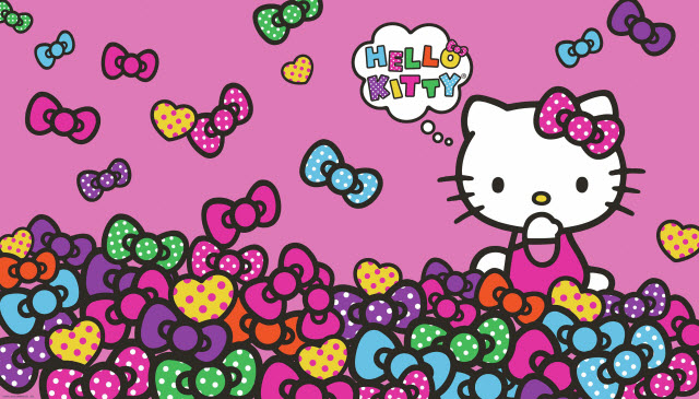 Hello Kitty Bow-tastic Xl Mural |Mid-size Wall Murals |The Mural Store