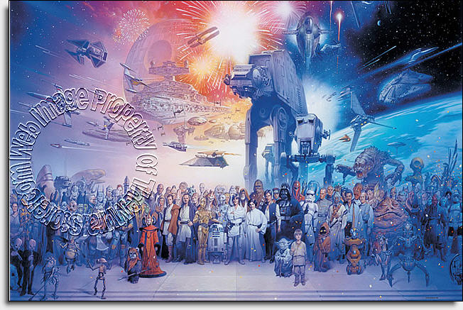 Star Wars Saga Wall Mural by Roommates |Mid-size Wall Murals |The Mural