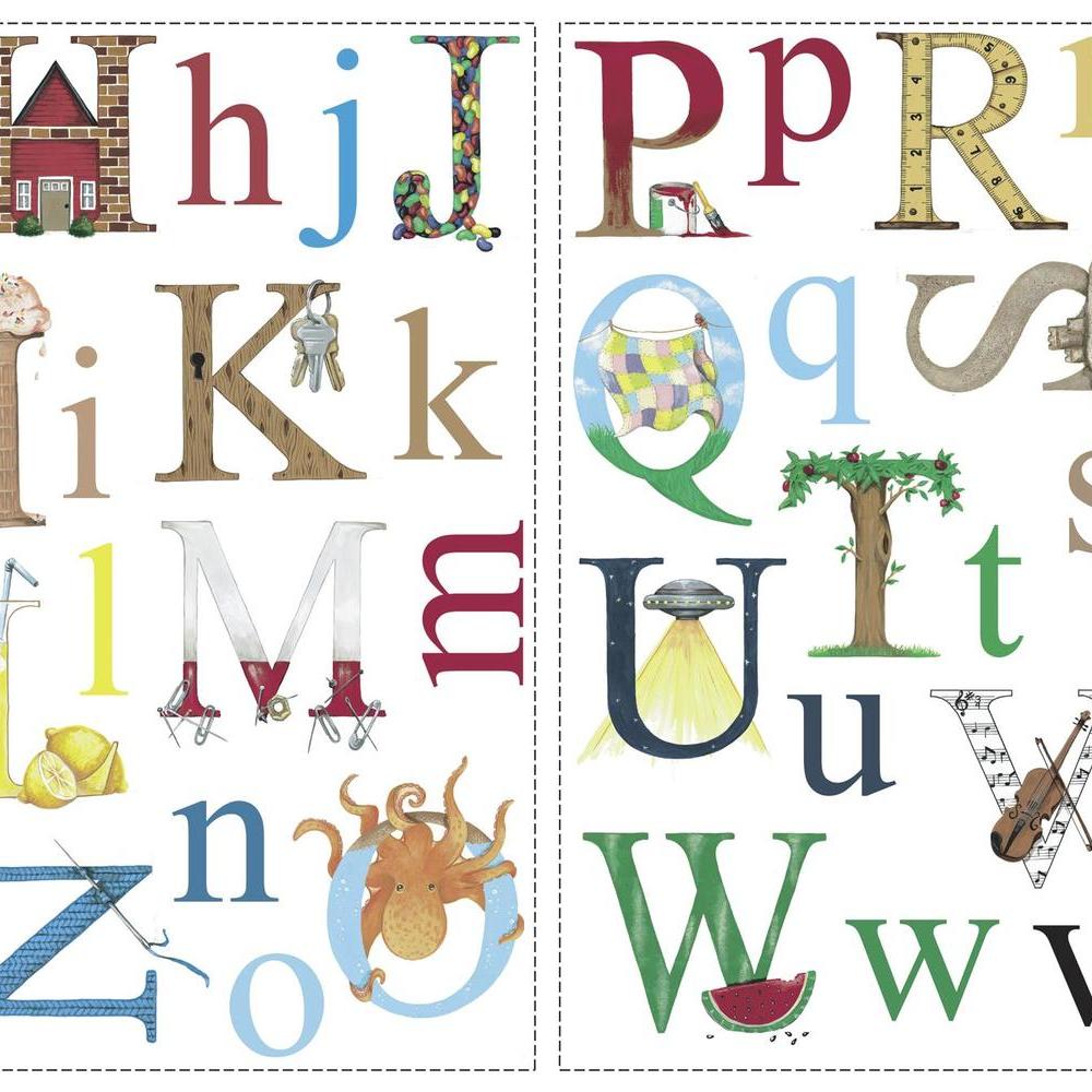 ALPHABET PEEL & STICK WALL DECALS |Peel And Stick Decals |The Mural Store