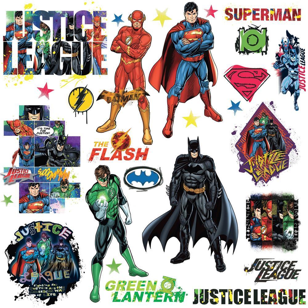 JUSTICE LEAGUE PEEL & STICK WALL DECALS |Peel And Stick Decals |The ...