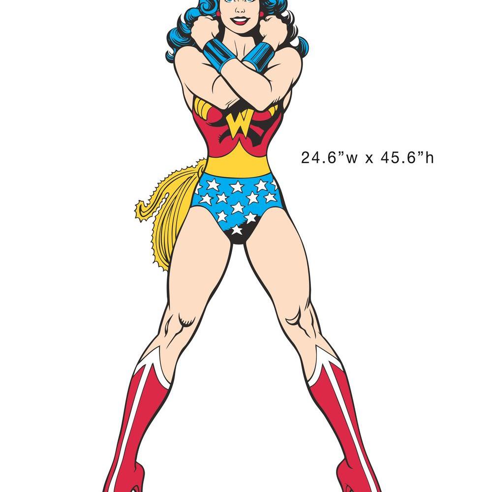 Sticker mural effet 3D Stickers muraux Wonder Woman