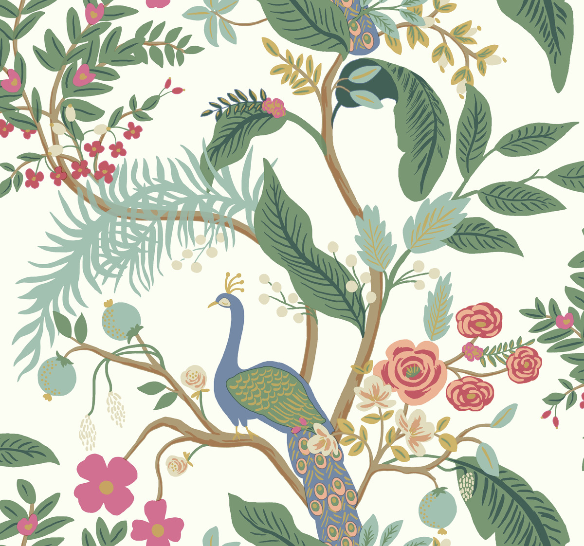 Peacock Wallpaper |Wallpaper And Borders |The Mural Store