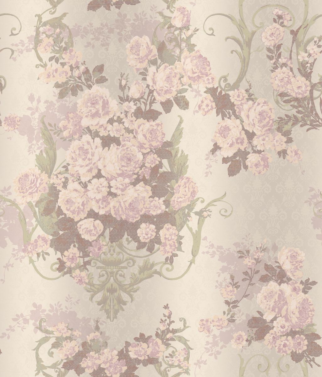 Bouquet Damask Wallpaper |Wallpaper And Borders |The Mural Store