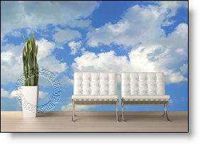 Clouds Peel & Stick Canvas Wall Mural