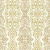 Mexuar Gold Filigree Stripe Wallpaper