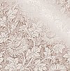 Zinnia Rose Gold Floral Wallpaper