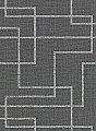 Clarendon Charcoal Geometric Faux Grasscloth Wallpaper