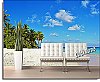 Tropical Escape Peel & Stick Canvas Wall Mural Roomsetting