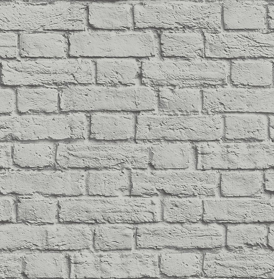 Cologne Grey Painted Brick Wallpaper |Wallpaper And Borders |The Mural ...