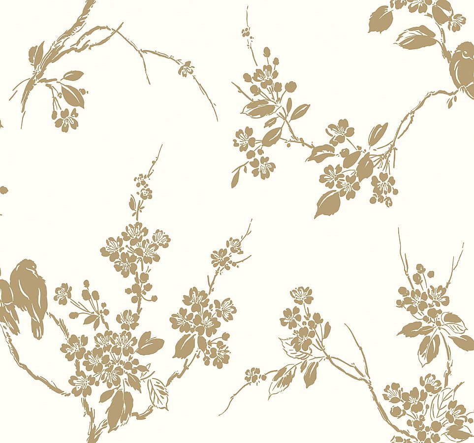 Imperial Blossoms Branch Wallpaper Wallpaper And Borders The Mural Store