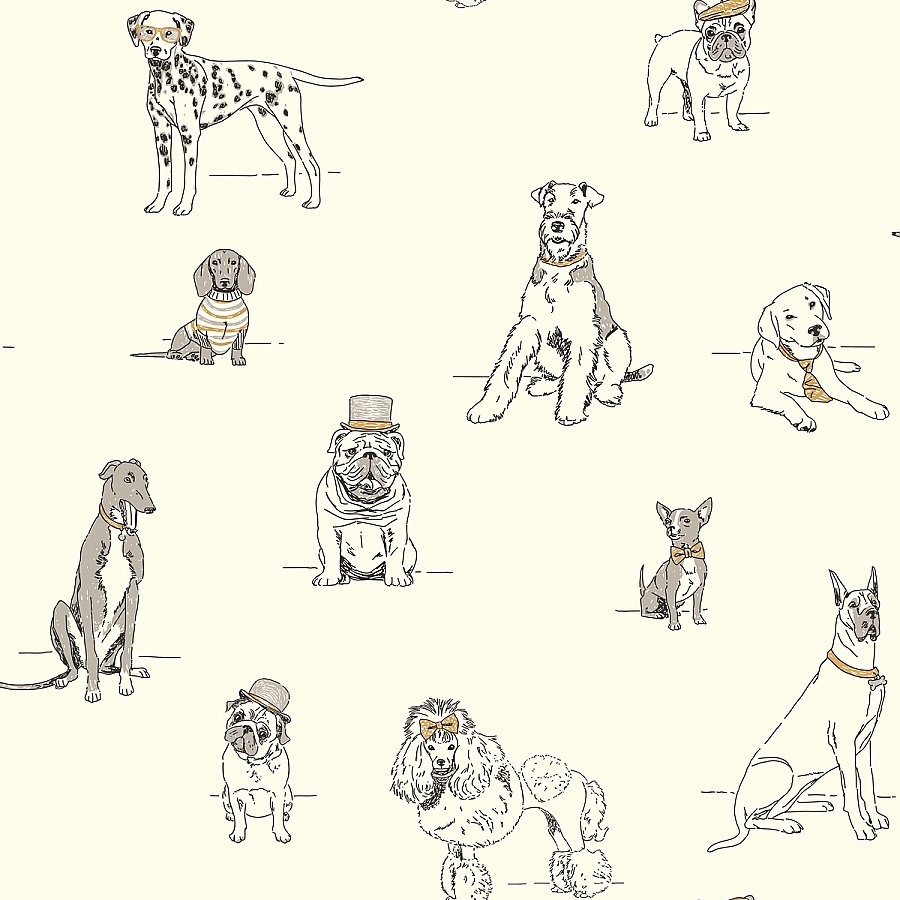 Ashford Toiles Dog's Life Wallpaper |Wallpaper And Borders |The Mural Store