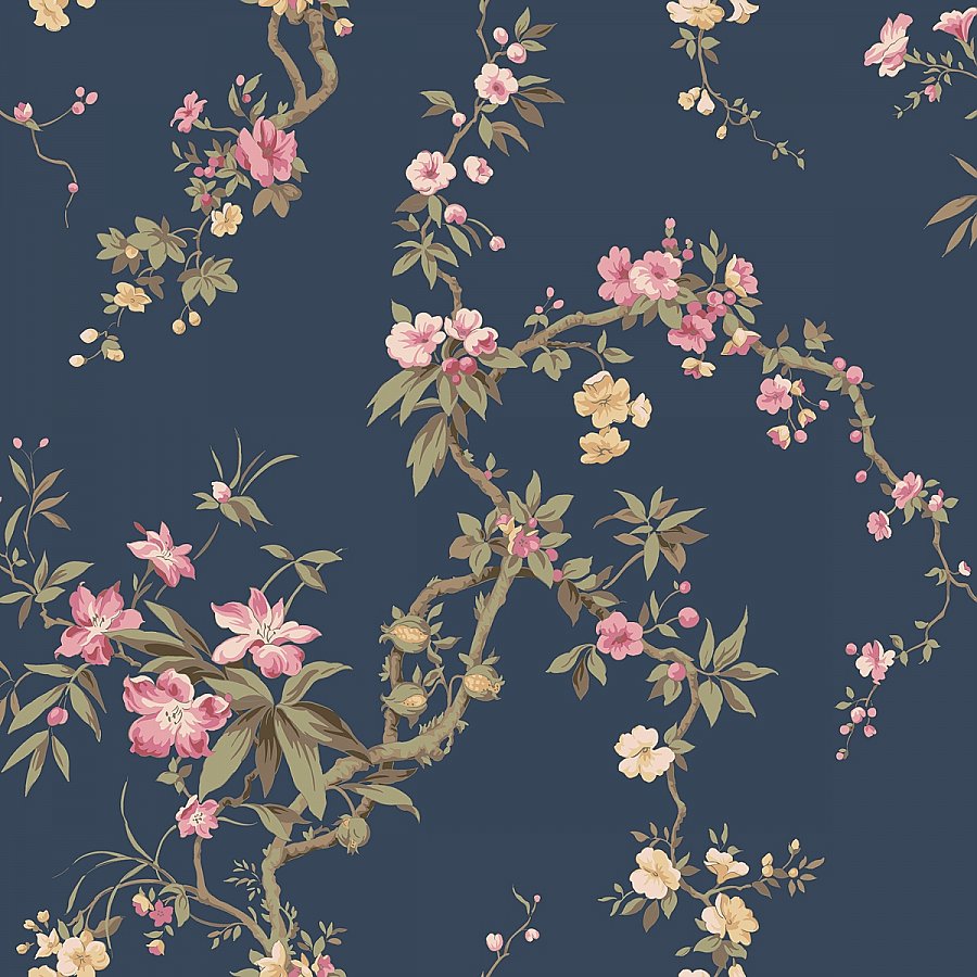 Oriental Blossoms Wallpaper |Wallpaper And Borders |The Mural Store