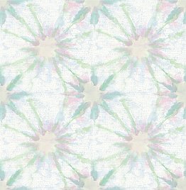 Iris Green Shibori Wallpaper