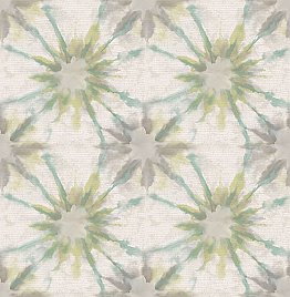 Iris Turquoise Shibori Wallpaper