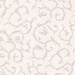 Clover Lavender Acanthus Scroll Wallpaper