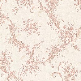 Eleanora Pink Floral Trail Wallpaper
