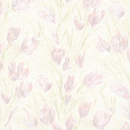 Jessamine Lavender Tulips Wallpaper