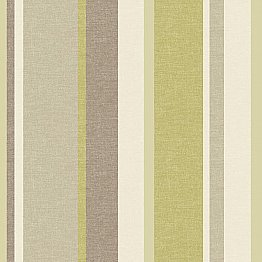 Keene Green Linen Stripe Wallpaper