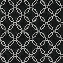 Eaton Black Geometric Wallpaper